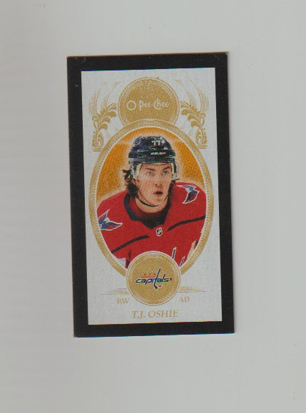 2018-19 O-Pee-Chee Mini Black #M-31 T.J. Oshie