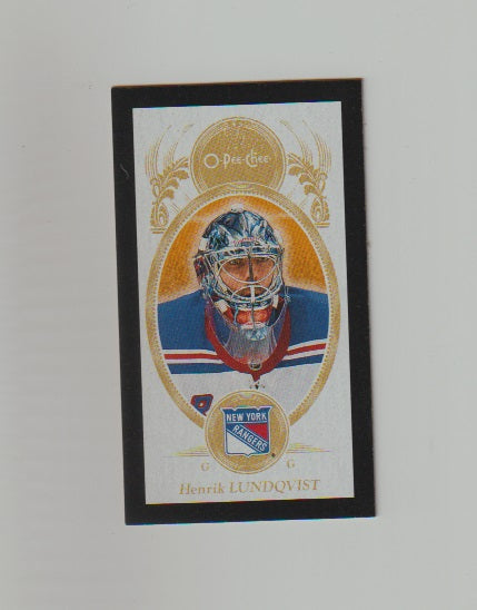 2018-19 O-Pee-Chee Mini Black #M-57 Henrik Lundqvist