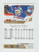 Load image into Gallery viewer, 2018-19 Parkhurst ePack Gold #250 Henrik Lundqvist
