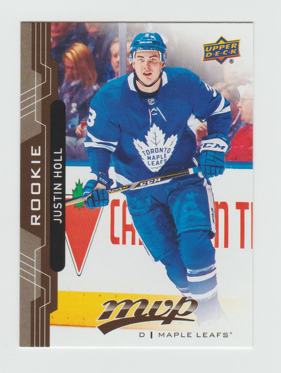 2018-19 Upper Deck MVP Rookie #226 Justin Holl