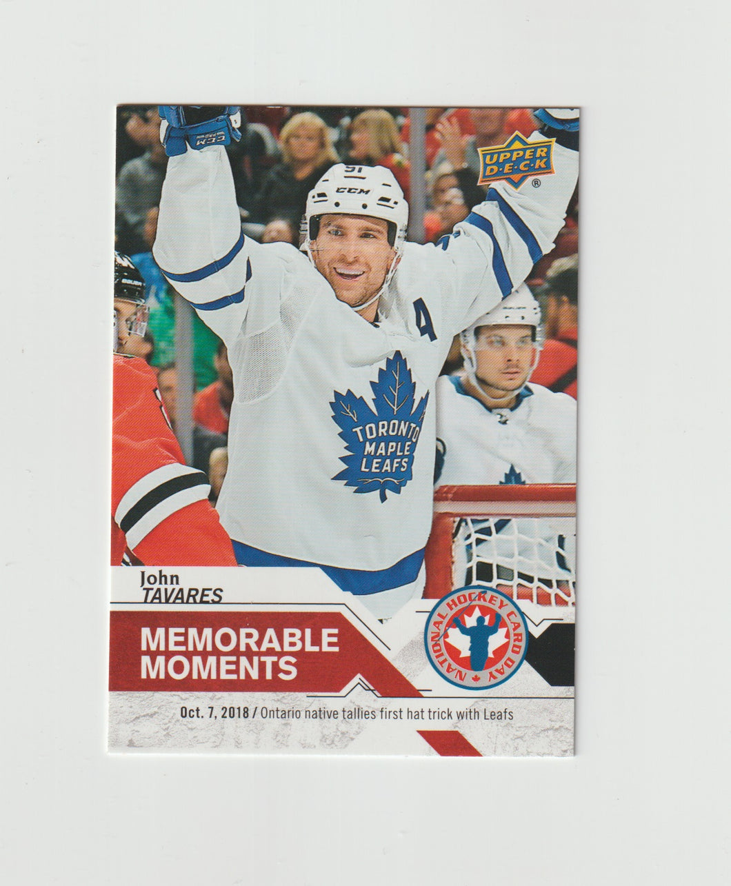 2018-19 Upper Deck National Hockey Card Day Memorable Moments #NHCD-16 John Tavares