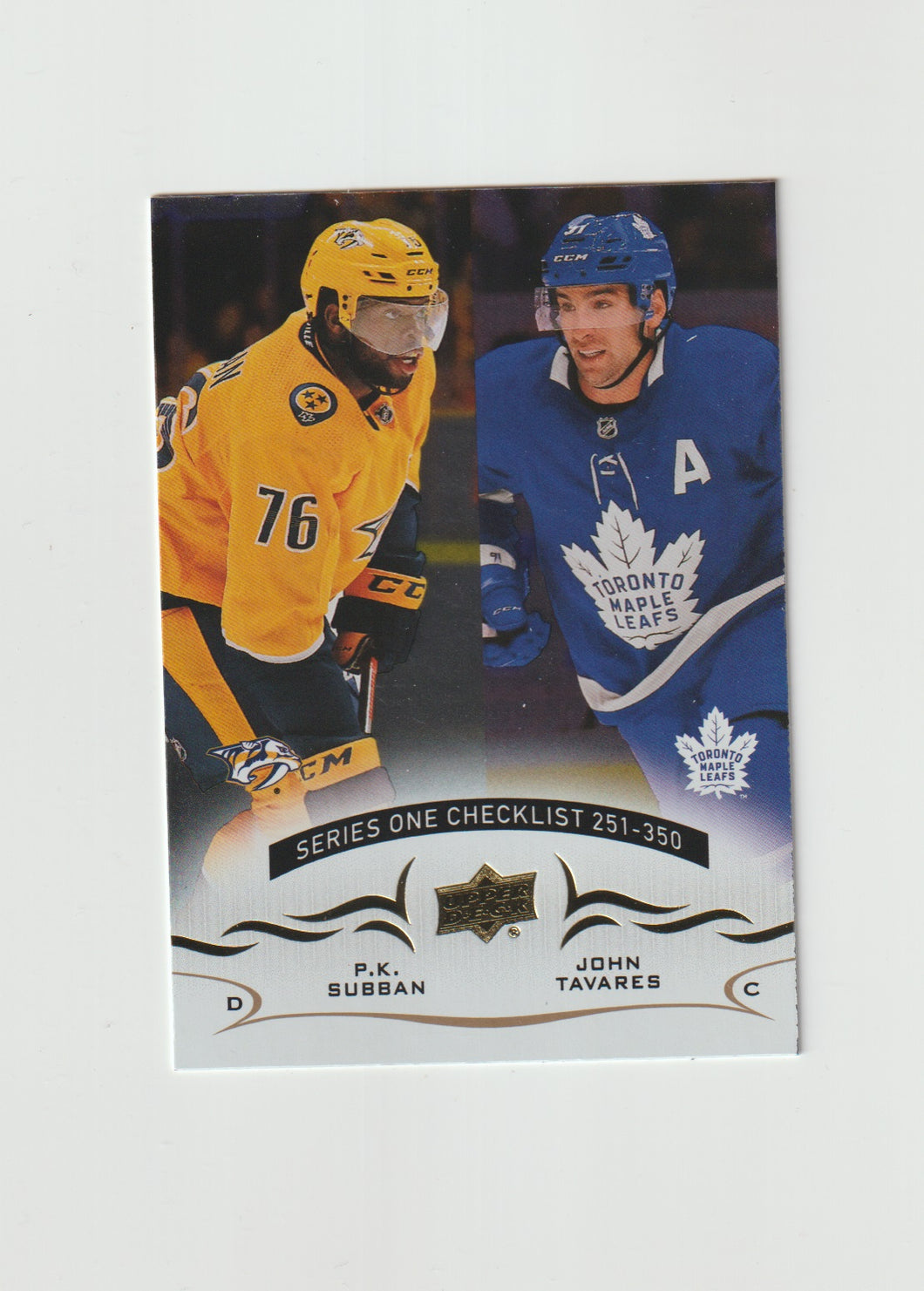 2018-19 Upper Deck Silver Foil #449 John Tavares & P.K. Subban