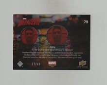 Load image into Gallery viewer, 2018 Daredevil Seasons 1 &amp; 2 Daredevil Speckle Foil #79 S2E6 How Does The Defendant Plead
