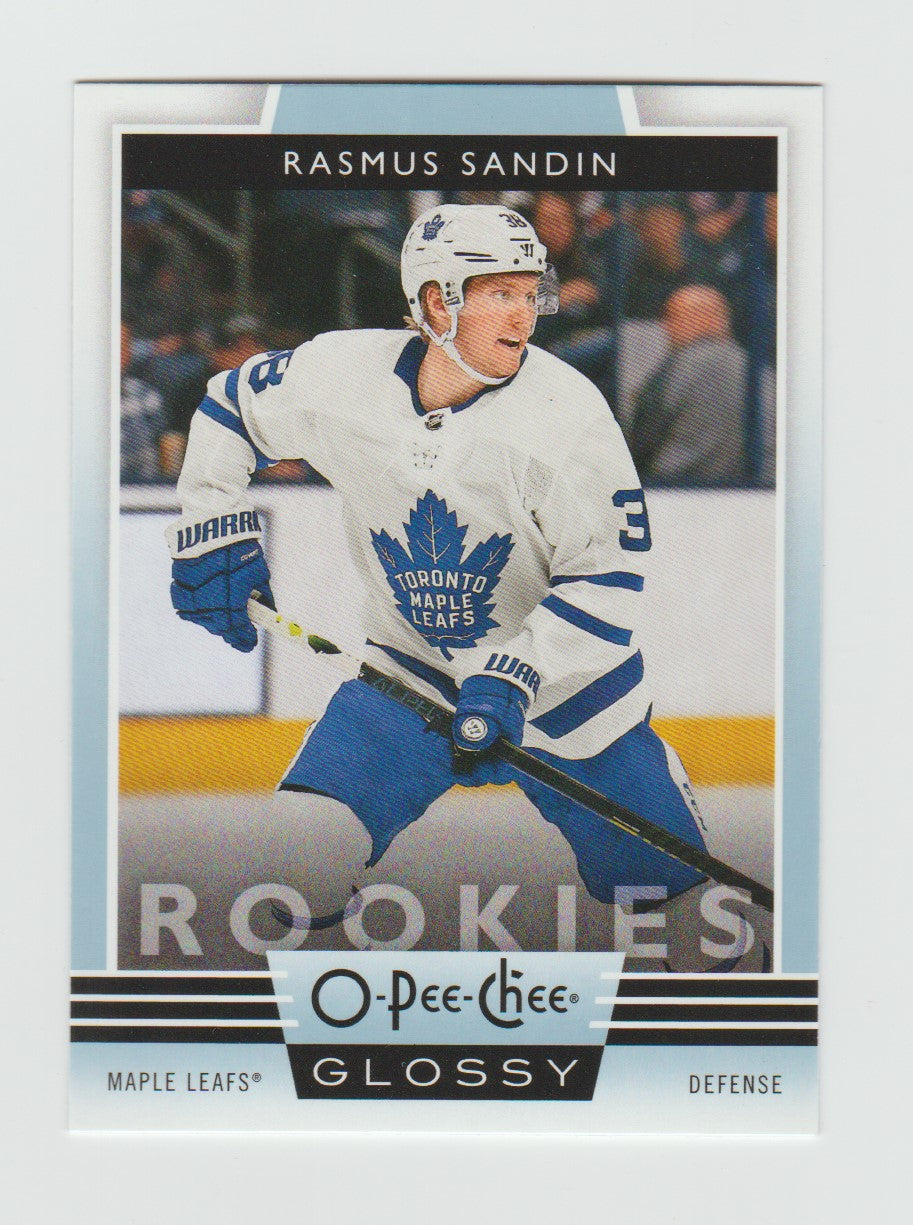 2019-20 O-Pee-Chee Glossy Rookies #R-14 Rasmus Sandin