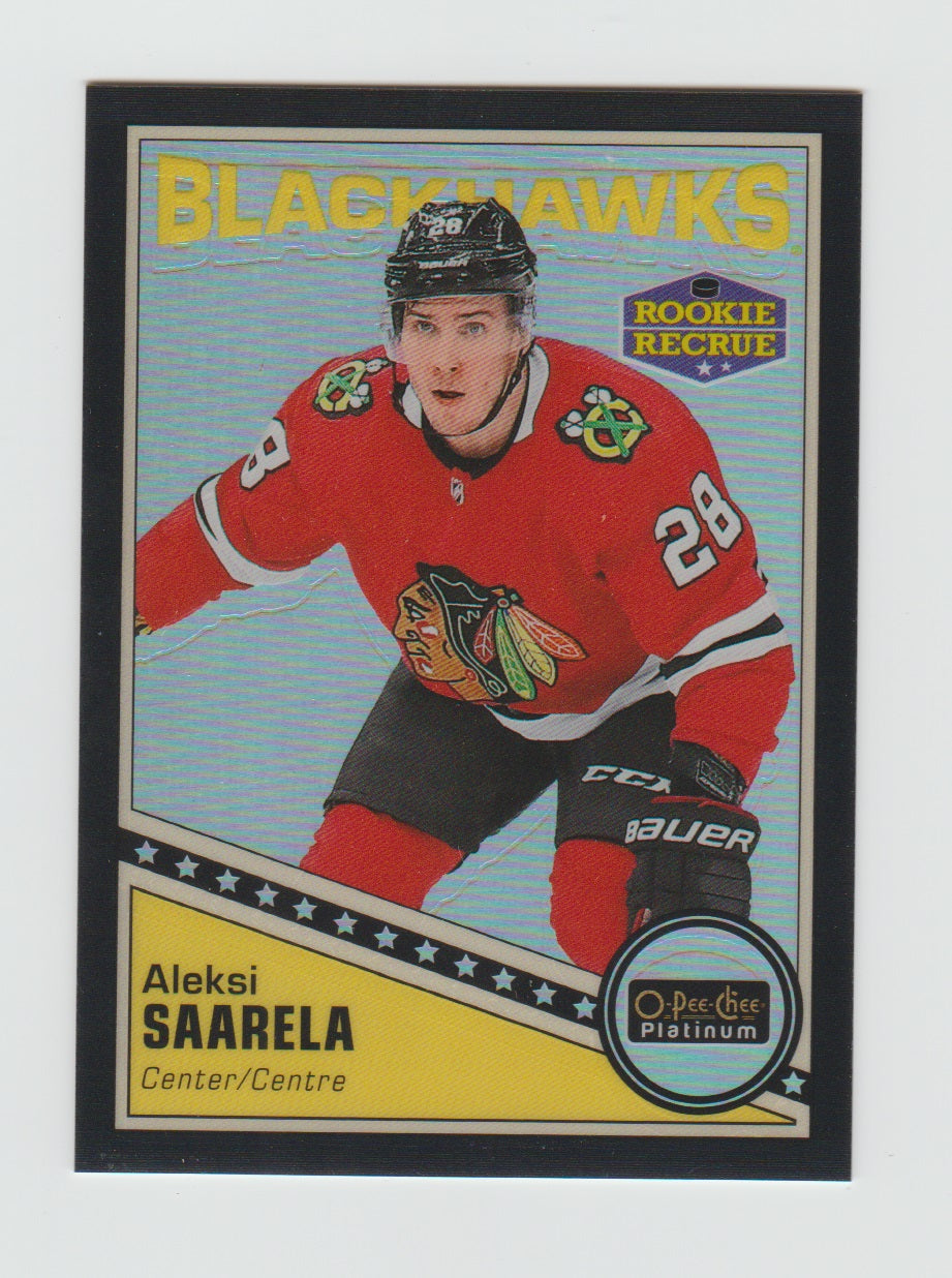 2019-20 O-Pee-Chee Platinum Retro Black Pack Wars #R-71 Aleksi Saarela