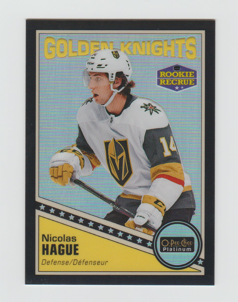 2019-20 O-Pee-Chee Platinum Retro Black Pack Wars #R-94 Nicolas Hague