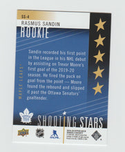 Load image into Gallery viewer, 2019-20 Upper Deck Shooting Stars Rookies #SS-4 Rasmus Sandin
