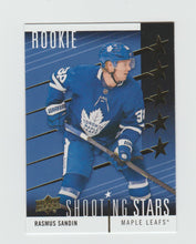 Load image into Gallery viewer, 2019-20 Upper Deck Shooting Stars Rookies #SS-4 Rasmus Sandin

