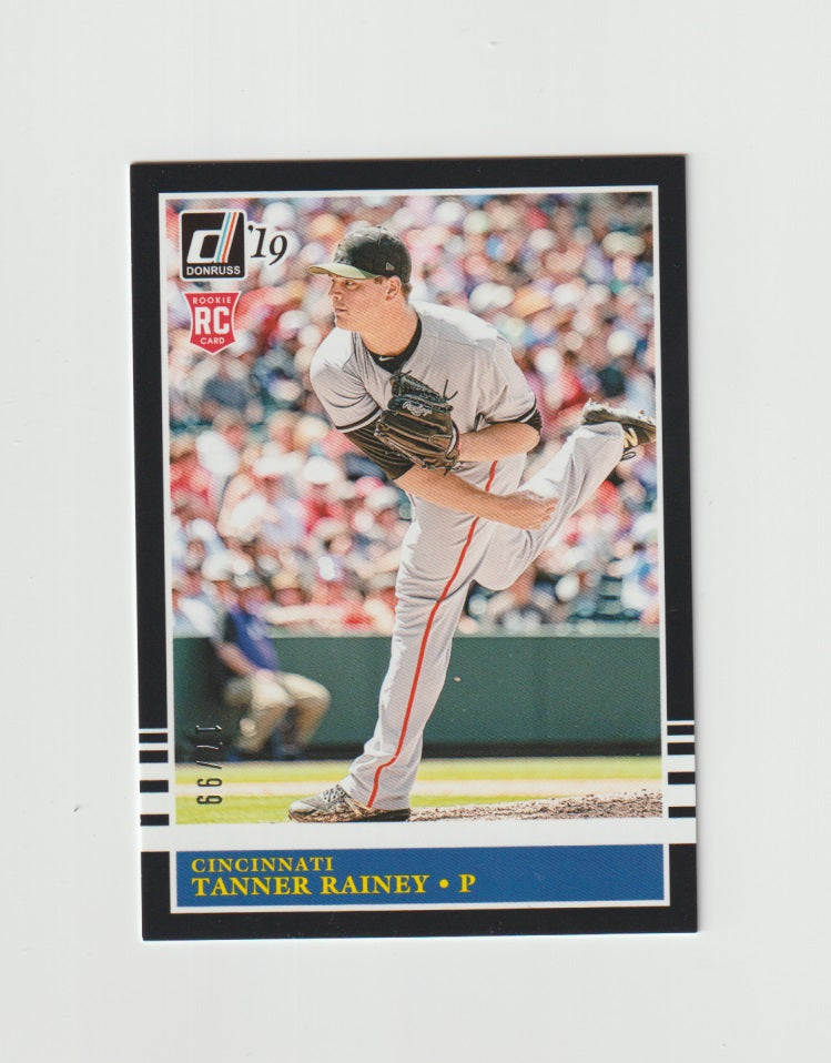 2019 Donruss Holo Back Retro #209 Tanner Rainey