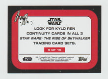 Load image into Gallery viewer, 2019 Topps Star Wars The Rise of Skywalker Series 1 Kylo Ren Continuity #9 of 15 Kylo: Supreme Leader of the First Order
