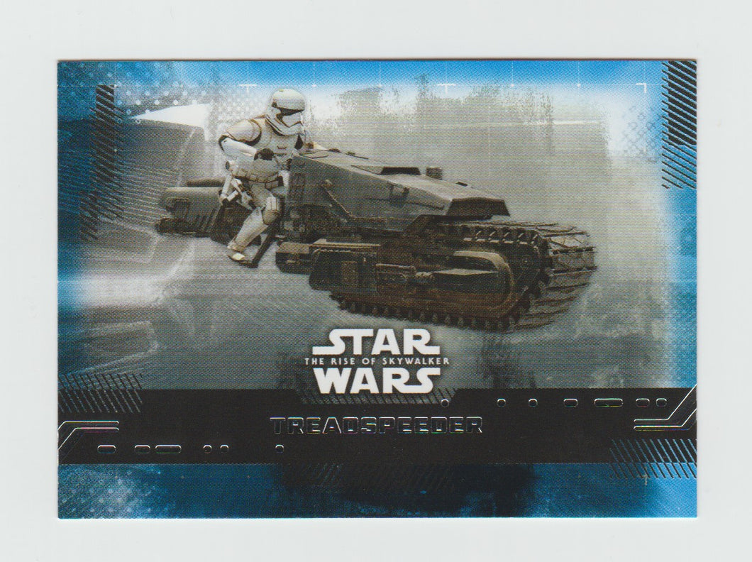 2019 Topps Star Wars The Rise of Skywalker Series 1 Blue #59 Treadspeeder