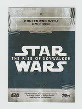 Load image into Gallery viewer, 2019 Topps Star Wars The Rise of Skywalker Series 1 Gold #97 Conferring with Kylo Ren
