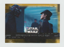 Load image into Gallery viewer, 2019 Topps Star Wars The Rise of Skywalker Series 1 Gold #97 Conferring with Kylo Ren
