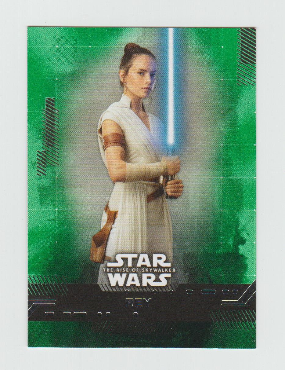 2019 Topps Star Wars The Rise of Skywalker Series 1 Green #1 Rey