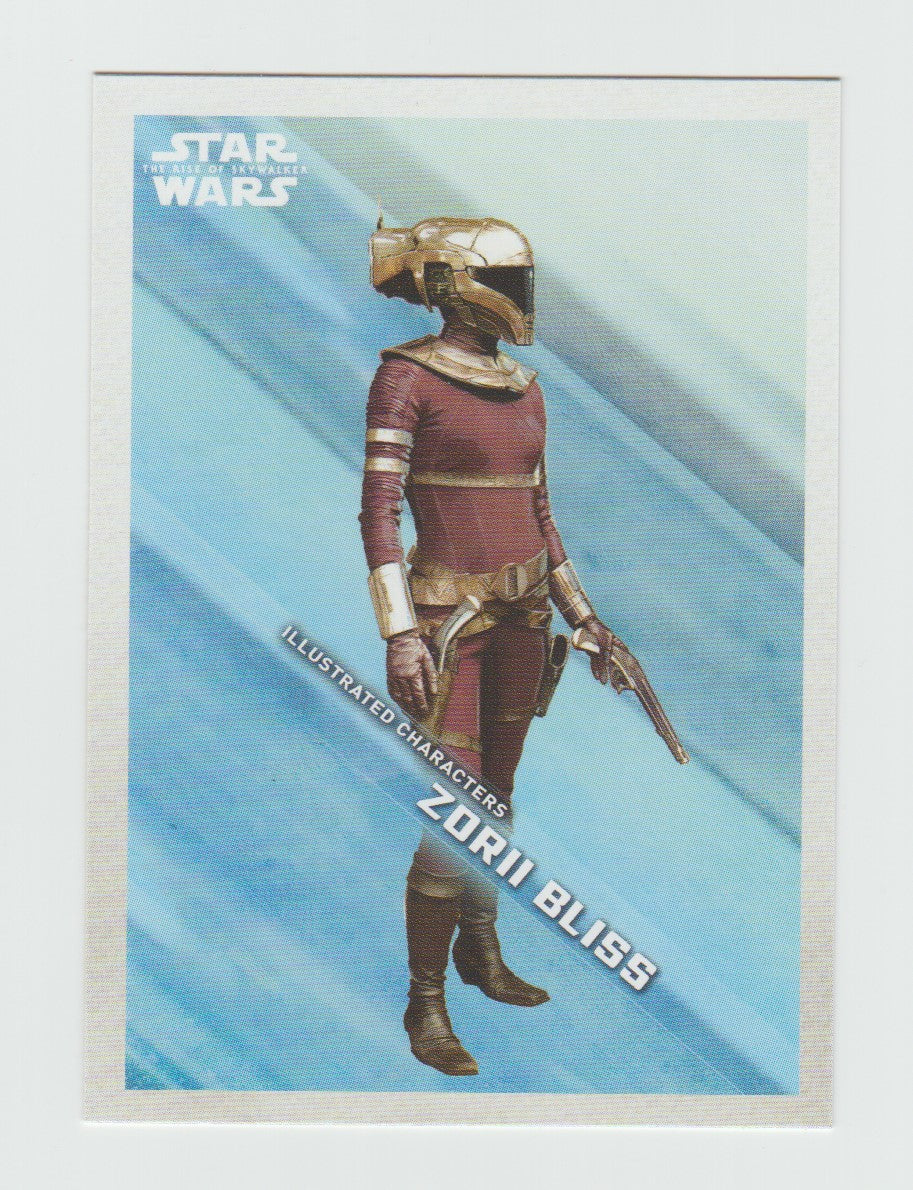 2019 Topps Star Wars The Rise of Skywalker Series 1 Illustrated Characters #IC-11 Zorii Bliss