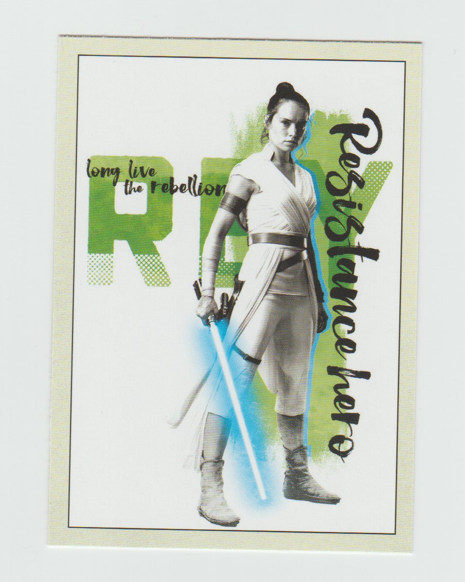 2019 Topps Star Wars The Rise of Skywalker Series 1 Long Live the Resistance #RB-5 Rey: Resistance Hero