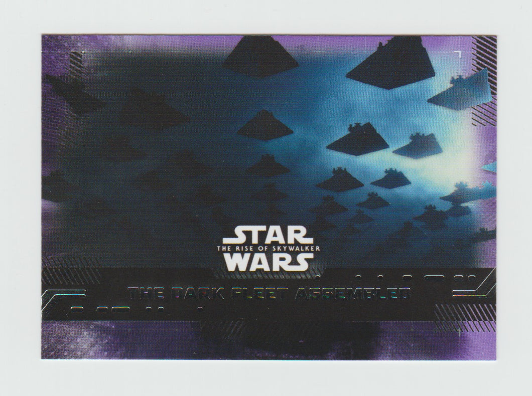 2019 Topps Star Wars The Rise of Skywalker Series 1 Purple #74 The Dark Fleet Assembled