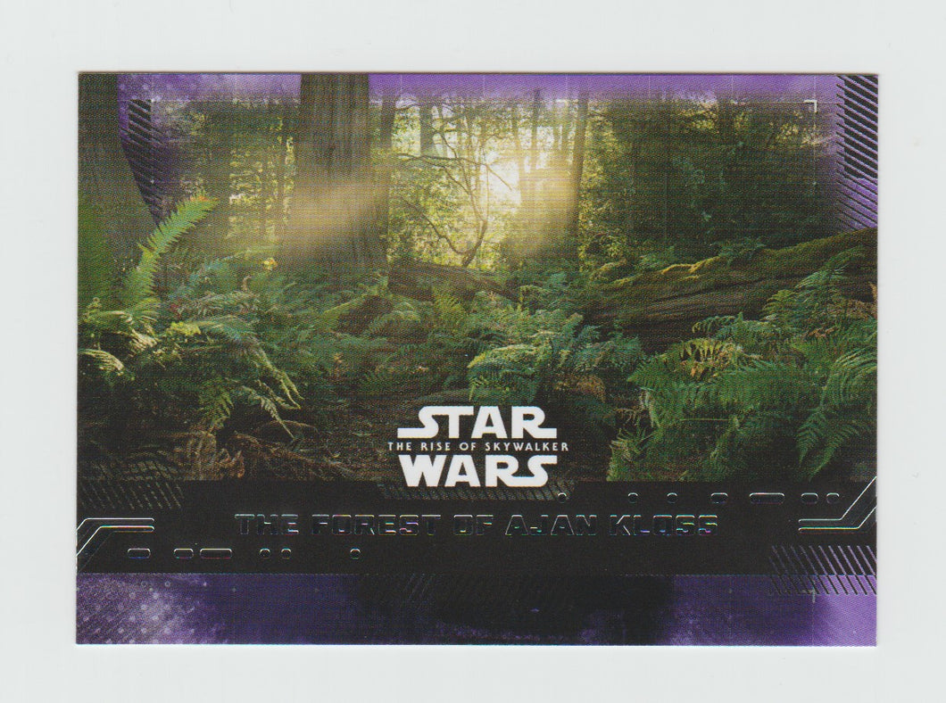 2019 Topps Star Wars The Rise of Skywalker Series 1 Purple #93 The Forest of Ajan Kloss