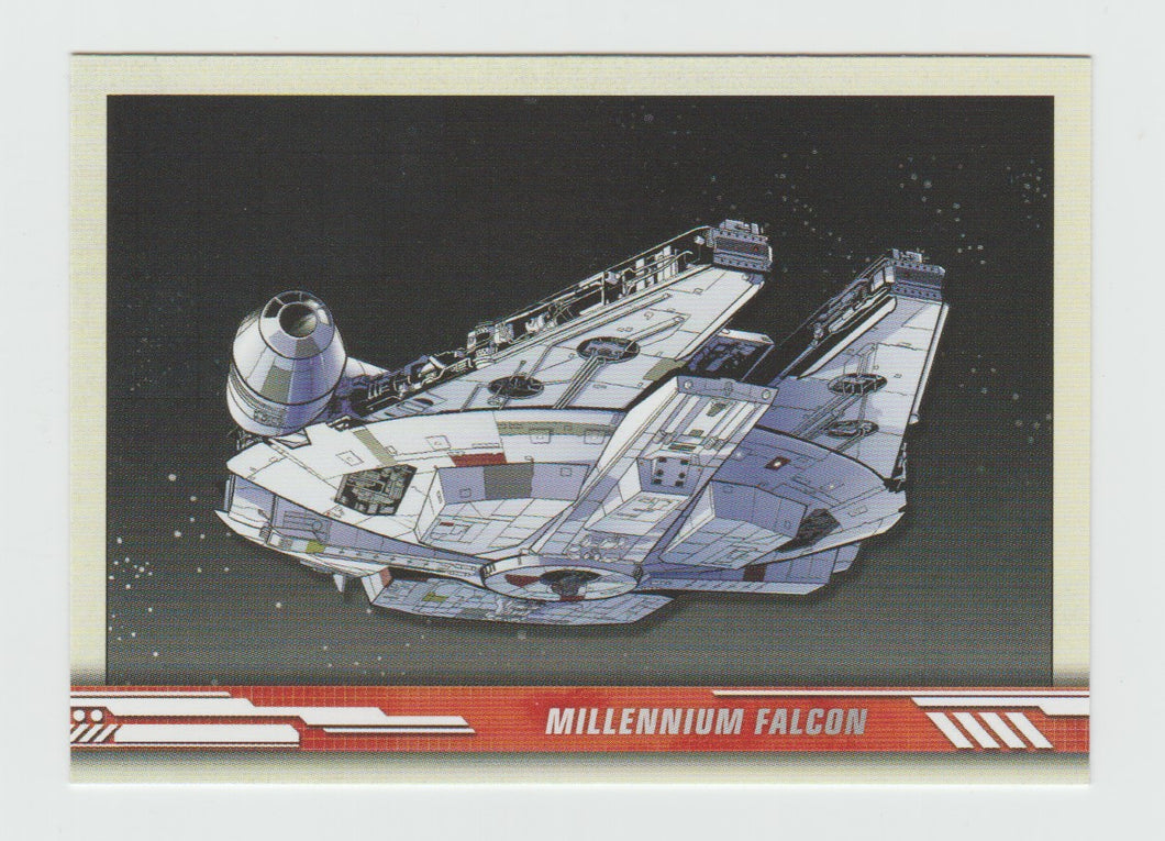 2019 Topps Star Wars The Rise of Skywalker Series 1 Ships and Vehicles #SV-1 Millennium Falcon