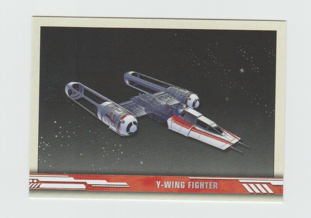 2019 Topps Star Wars The Rise of Skywalker Series 1 Ships and Vehicles #SV-2 Y-wing Fighter