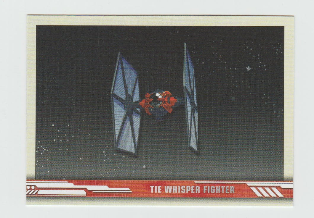 2019 Topps Star Wars The Rise of Skywalker Series 1 Ships and Vehicles #SV-6 TIE Whisper Fighter