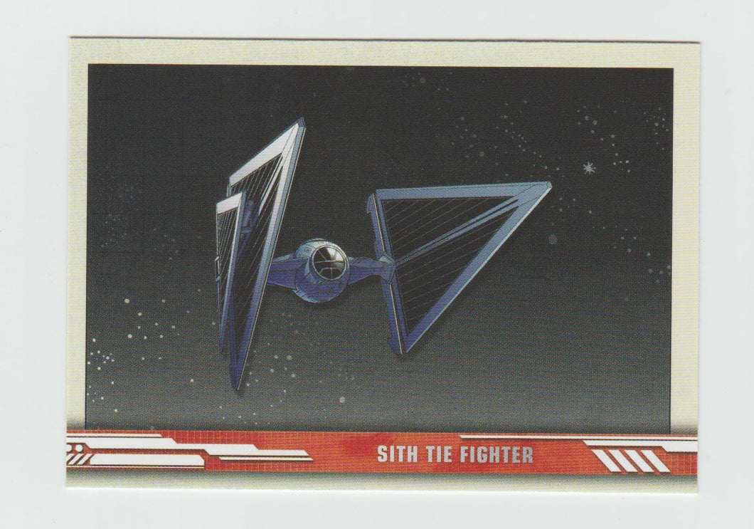 2019 Topps Star Wars The Rise of Skywalker Series 1 Ships and Vehicles #SV-7 Sith TIE Fighter