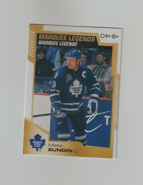 2020-21 O-Pee-Chee Marquee Legends #536 Mats Sundin