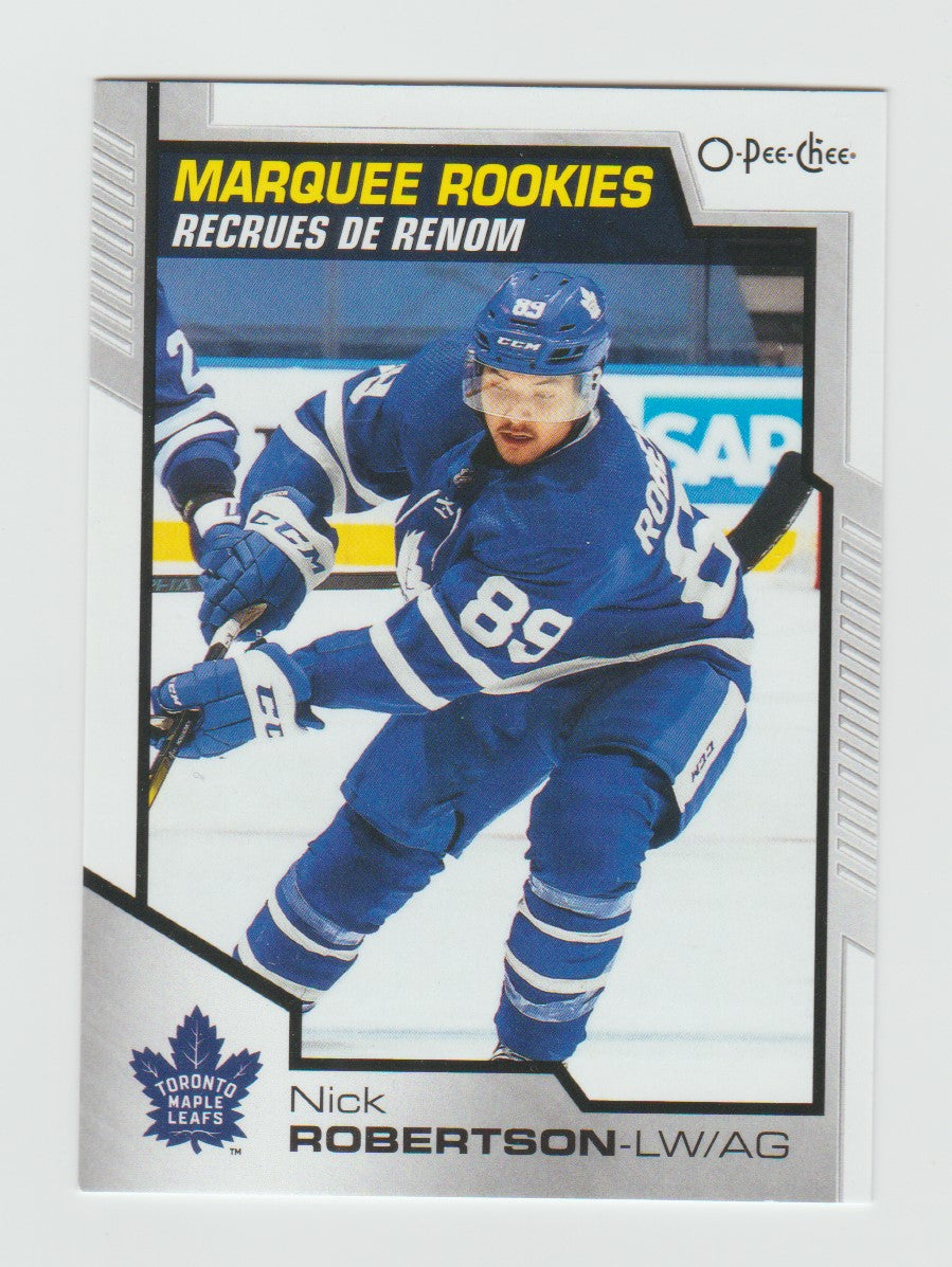 2020-21 O-Pee-Chee Marquee Rookies #627 Nick Robertson