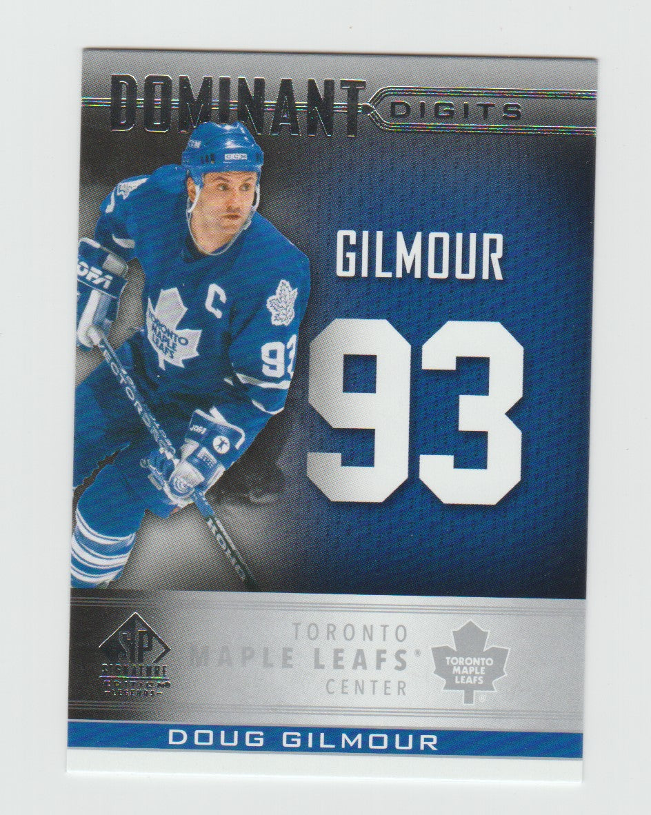 2020-21 SP Signature Edition Legends Dominant Digits #DD-14 Doug Gilmour