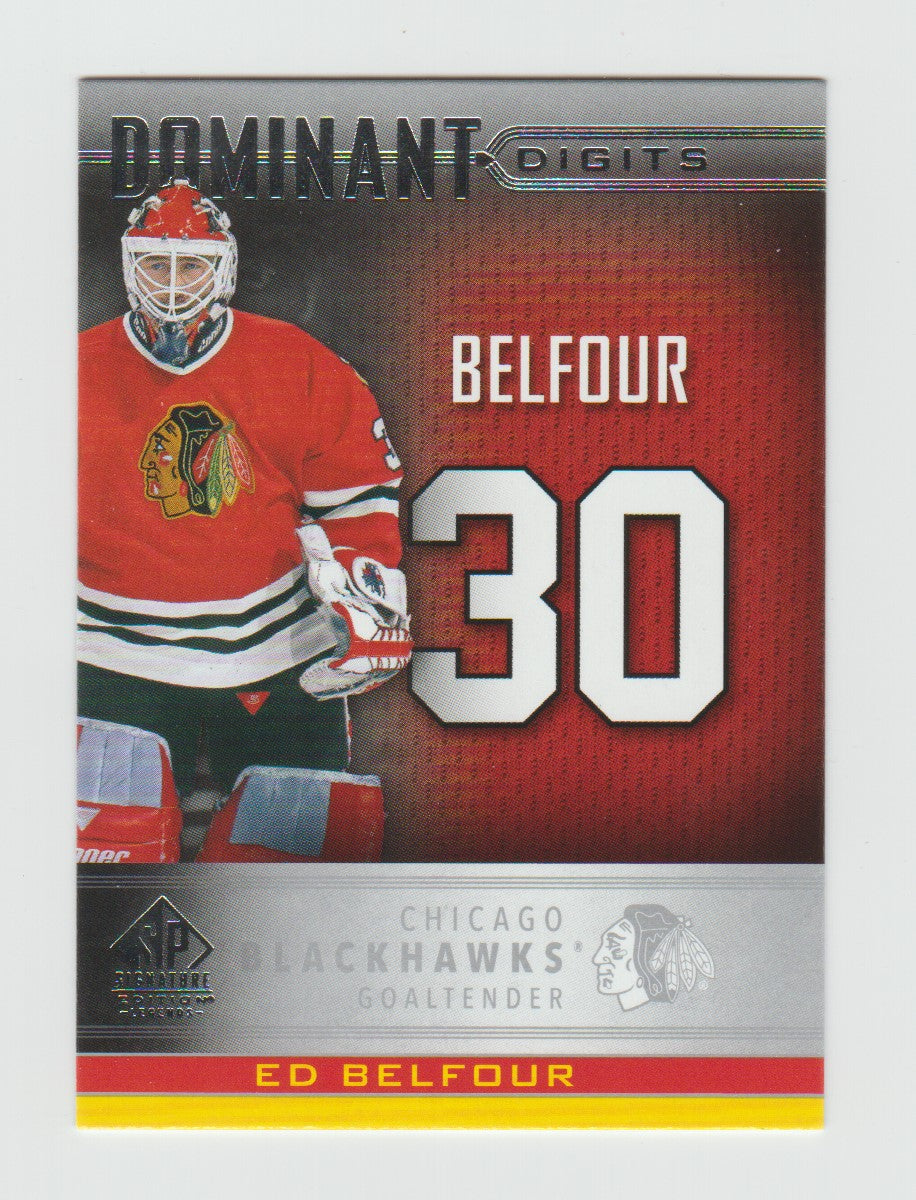 2020-21 SP Signature Edition Legends Dominant Digits #DD-20 Ed Belfour