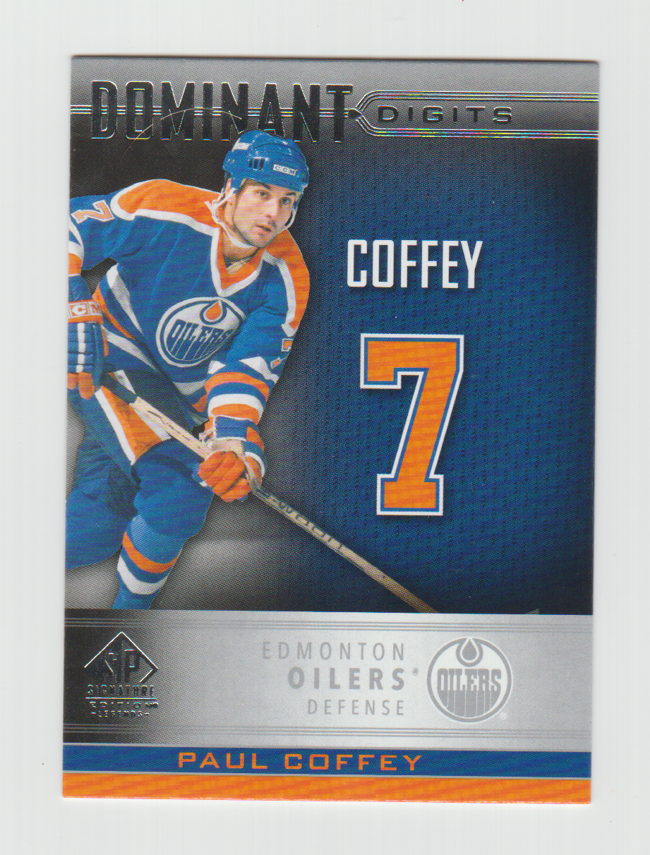 2020-21 SP Signature Edition Legends Dominant Digits #DD-42 Paul Coffey