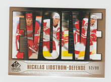 Load image into Gallery viewer, 2020-21 SP Signature Edition Legends Evolve Gold #E-35 Nicklas Lidstrom
