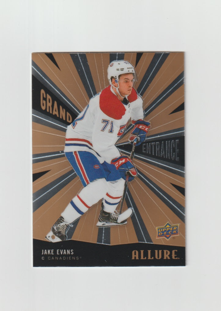 2020-21 Upper Deck Allure Grand Entrance #GE-8 Jake Evans