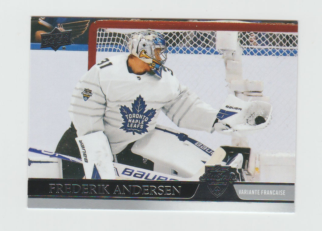 2020-21 Upper Deck French #688 Frederik Andersen