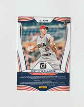 Load image into Gallery viewer, 2020 Donruss American Pride Gold #AP14 Burl Carraway &amp; Justin Verlander
