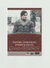 Load image into Gallery viewer, 2020 Game of Thrones The Complete Series Inscription Autographs Daniel Portman as Podrick Payne
