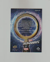 Load image into Gallery viewer, 2020 Marvel's Runaways Staff of One Autographs #SOO-AP Angel Parker as Catherine Wilder

