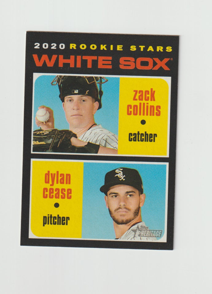 2020 Topps Heritage Rookie Card #13 Dylan Cease & Zack Collins