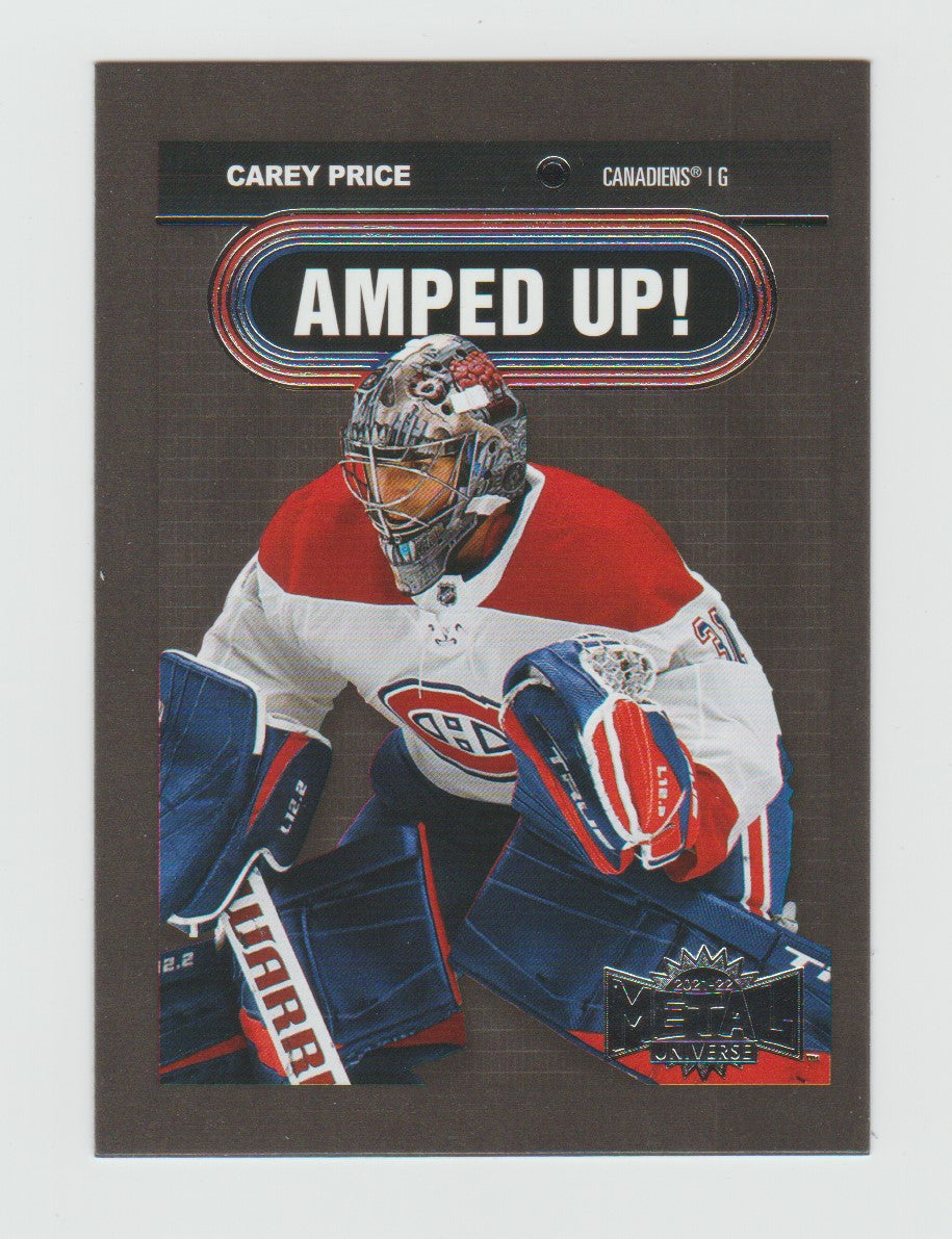 2021-22 Metal Universe Amped Up! #AU-5 Carey Price