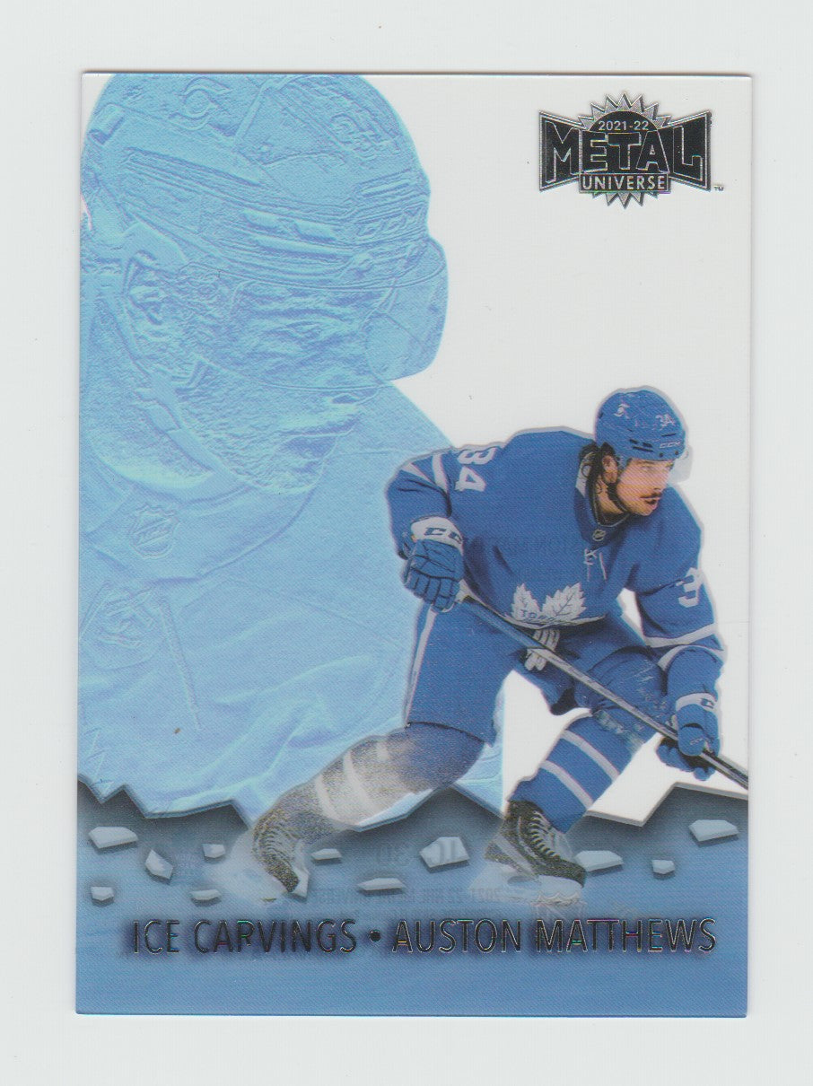 2021-22 Metal Universe Ice Carvings Acetate #IC-30 Auston Matthews