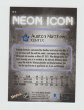 Load image into Gallery viewer, 2021-22 Metal Universe Neon Icon #NI-15 Auston Matthews
