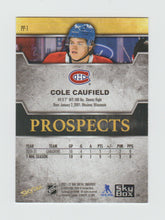 Load image into Gallery viewer, 2021-22 Metal Universe Skybox Premium Prospects #PP-1 Cole Caufield
