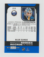 Load image into Gallery viewer, 2021-22 O-Pee-Chee Platinum Blue Surge #215 Ukko-Pekka Luukkonen
