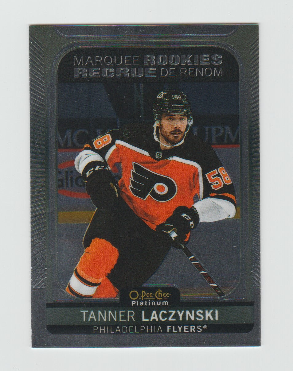 2021-22 O-Pee-Chee Platinum Marquee Rookies #244 Tanner Laczynski