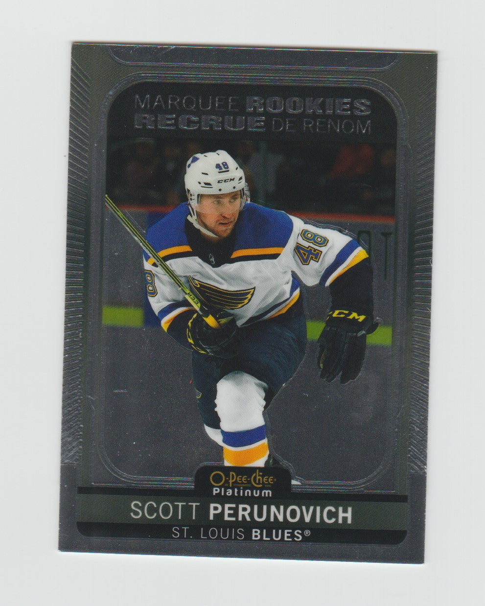 2021-22 O-Pee-Chee Platinum Marquee Rookies #288 Scott Perunovich