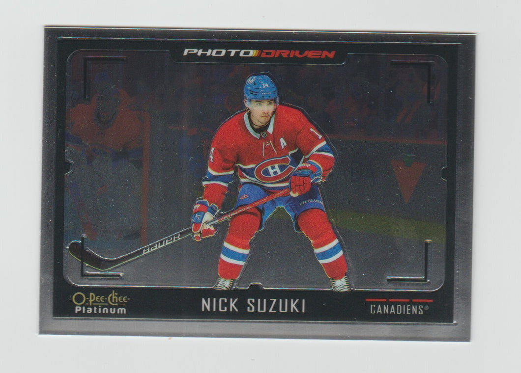 2021-22 O-Pee-Chee Platinum Photo Driven #PD-7 Nick Suzuki