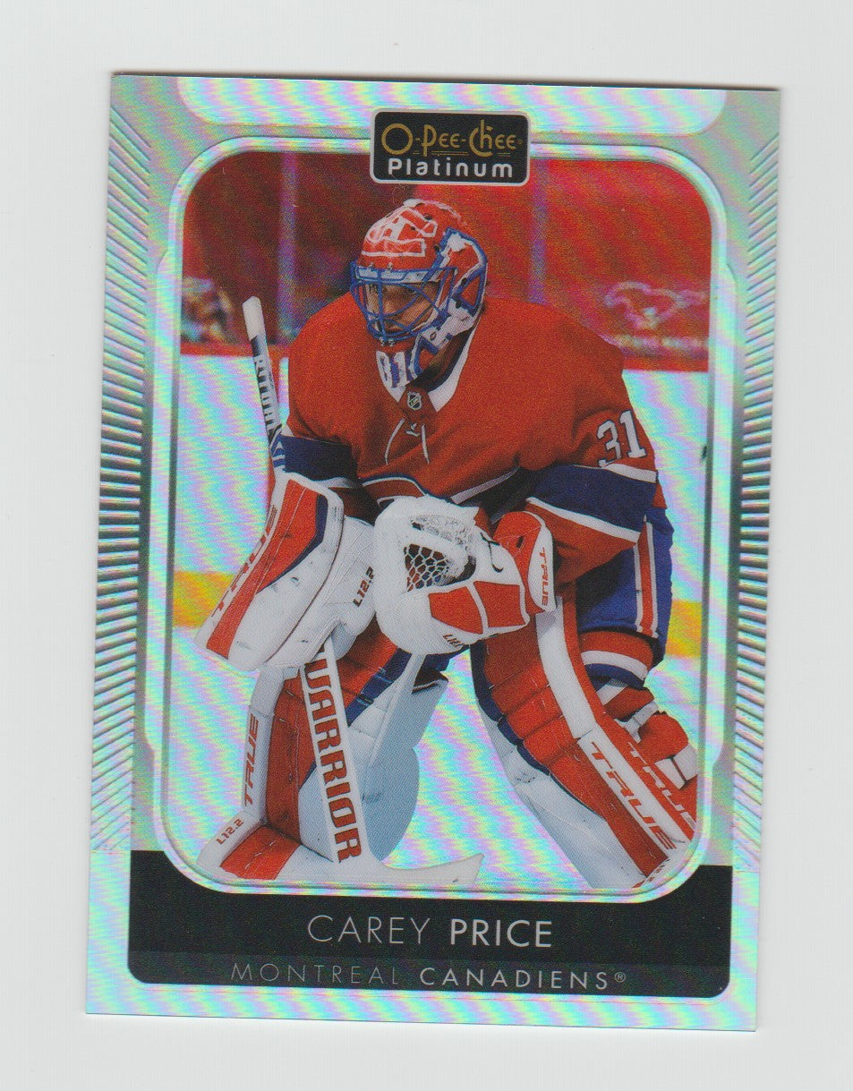 2021-22 O-Pee-Chee Platinum Rainbow #10 Carey Price