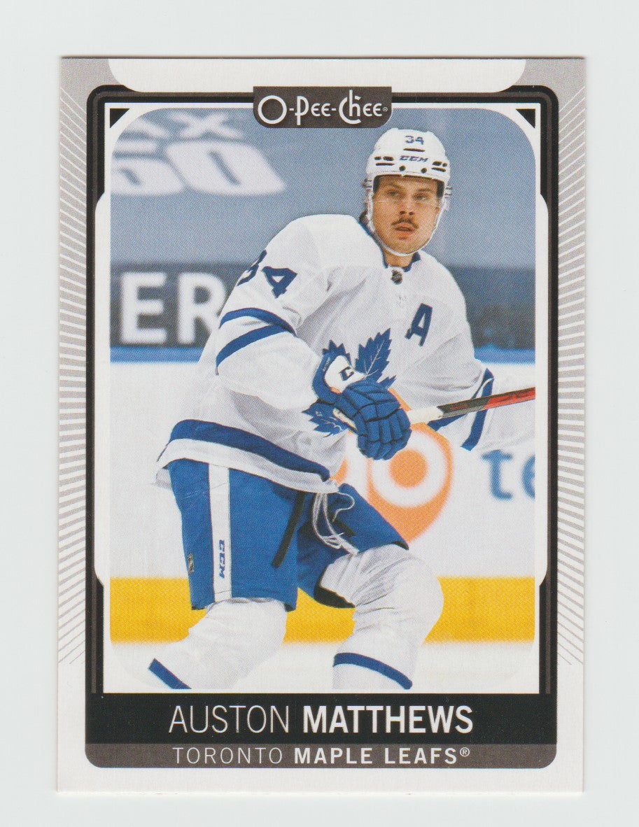 2021-22 O-Pee-Chee #7 Auston Matthews