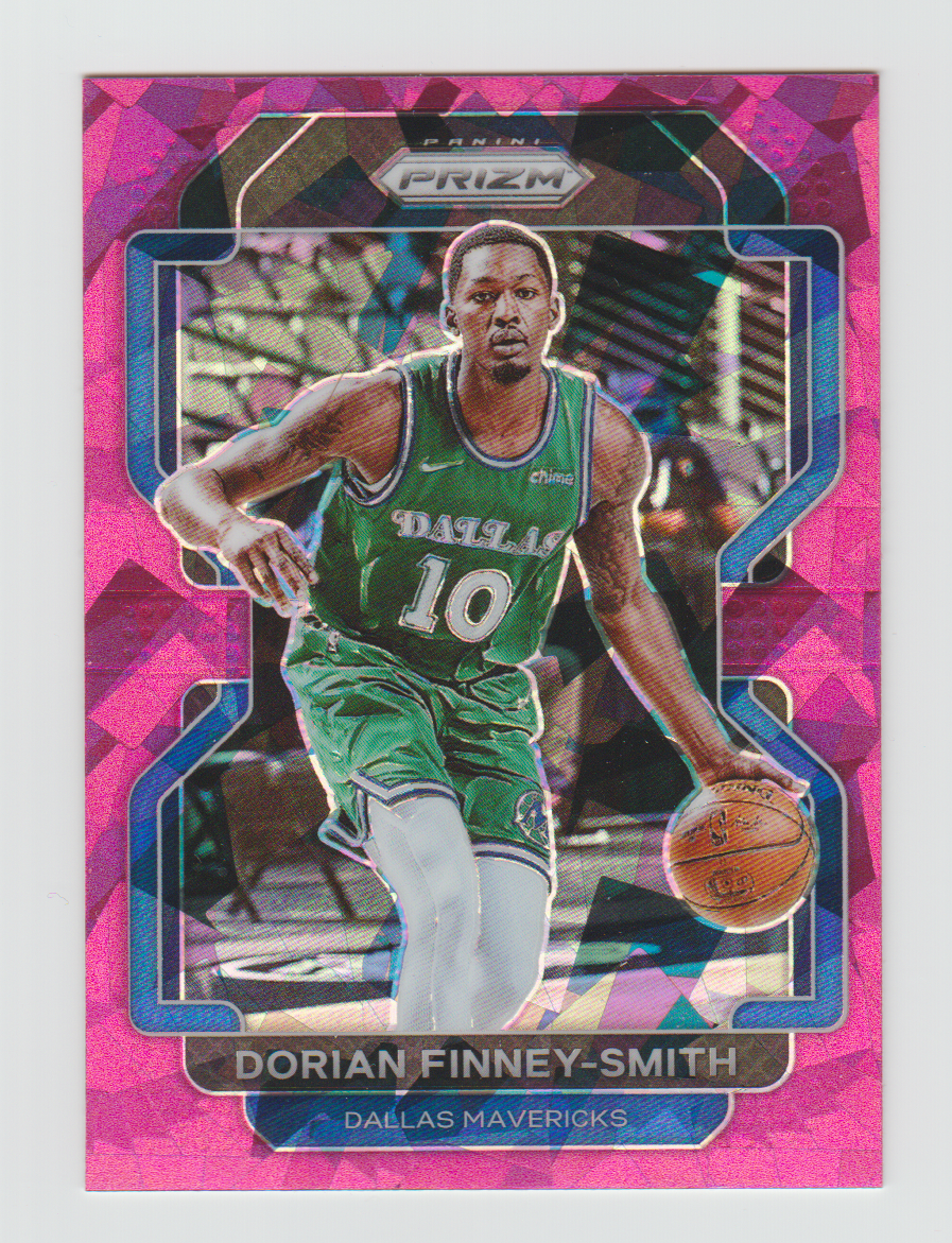 2021-22 Panini Prizm Prizms Pink Ice #208 Dorian Finney-Smith