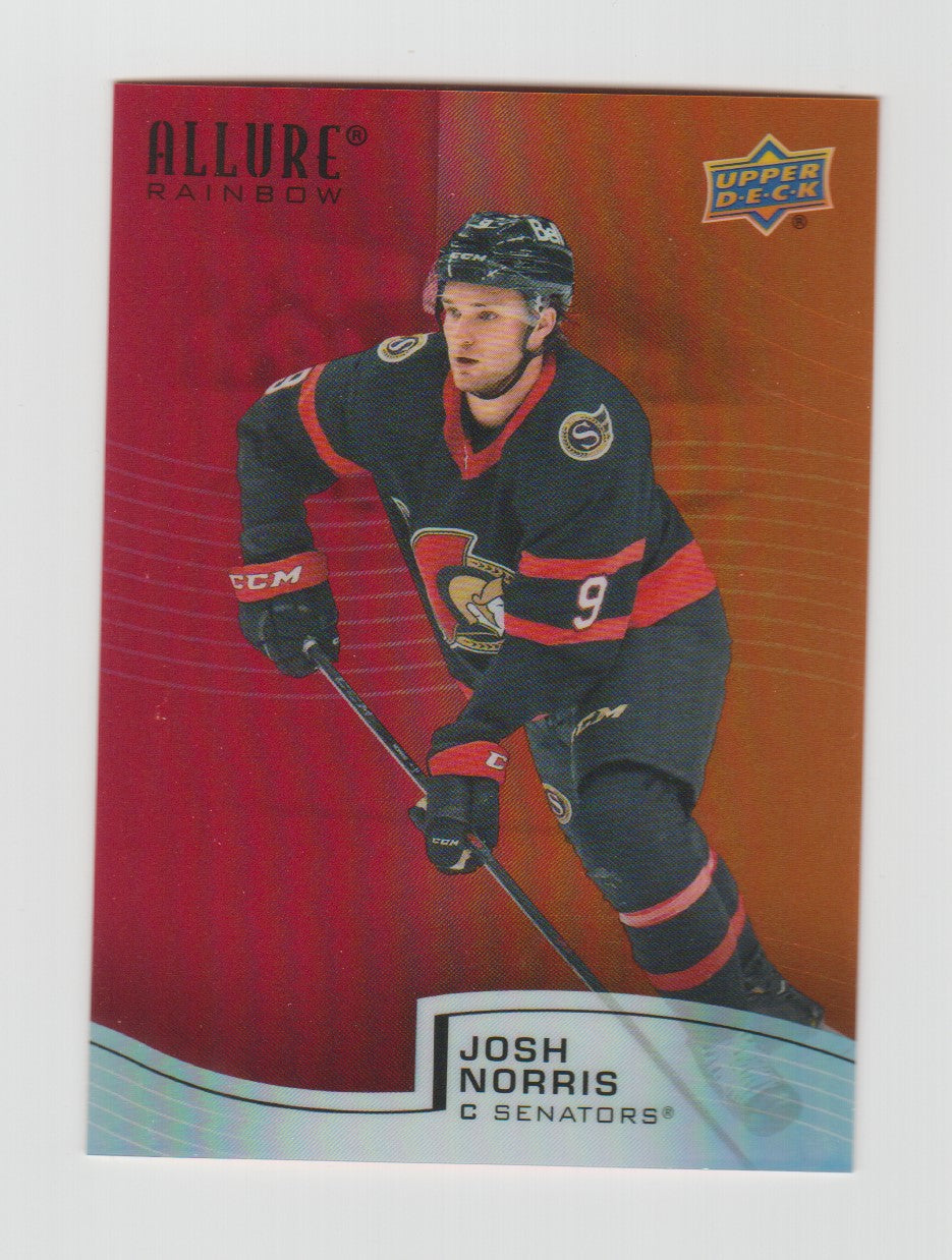 2021-22 Upper Deck Allure Rainbow Red Orange #R-64 Josh Norris